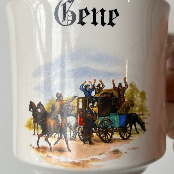 5/$25 💘 Vintage GENE Ceramic Western Mug - Picture 2 of 7